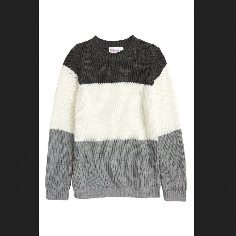 Girl's Cotton Emporium Color Block Sweater Size Medium‎